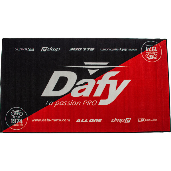 Dafy Moto - Tapis environnemental Evo Noir / Rouge