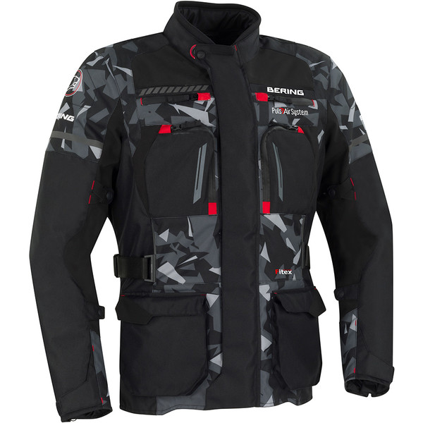 Veste Bering Boston Veste-moto-bering-boston-noir-camouflage-gris-1