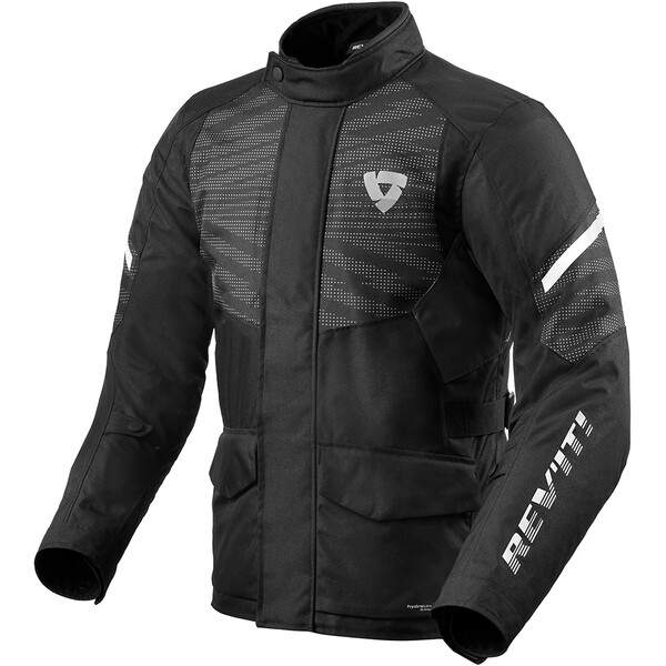 Veste Moto REV'IT Haste H2O - Taille XL, Noir/bleu, Imperméable, Doublure Thermique Amovible