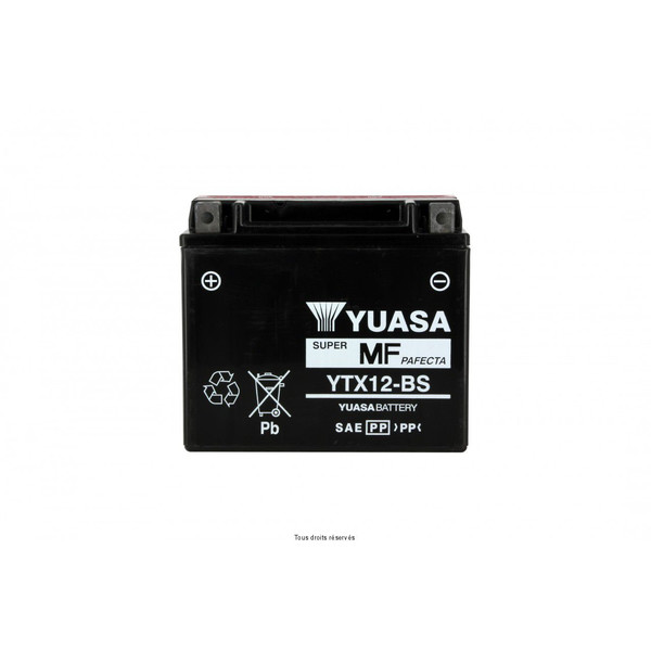 Batterie Daelim 125/ S3/ ytx12-bs de BS sans entretien
