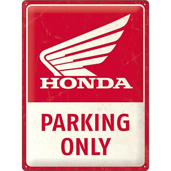 Plaque Vintage Honda MC - Parking Only nostalgic art