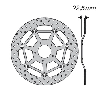 Disque de frein FE.FL77503 France Equipement