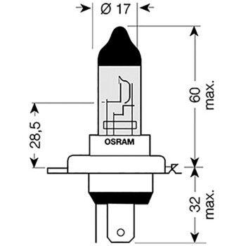 Ampoule H4 Cool Blue Osram