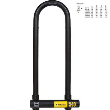 Antivol U CUH 310HB - SRA Abus moto : , U de moto