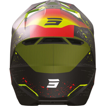 Casque moto cross enfant Shot FURIOUS KID PEAK NEON JAUNE - IXTEM MOTO