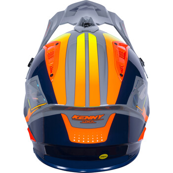 Casque motocross Kenny Titanium Carbone Graphic Neon Orange