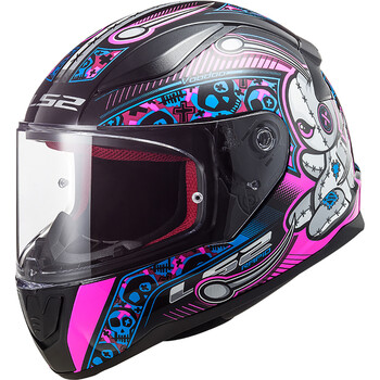 LS2 - Casque FF353 Rapid Mini Voodoo Noir / Rouge / Blanc