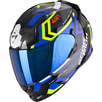 Casque de Moto Quatre Saisons en Fibre de Carbone Cadeau Un Porte-clés  Intégral Moto Casques IntéGraux Intégrés Modulaires Hommes Femmes Créer  Confortable Certifié ECE,Blue 3K-XXL(61~63cm) : : Auto et Moto