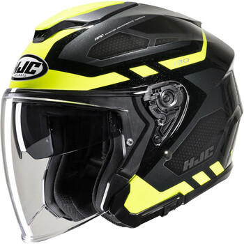 Casque Moto Jet HJC FG-JET Balin MC3H Noir Gris Jaune