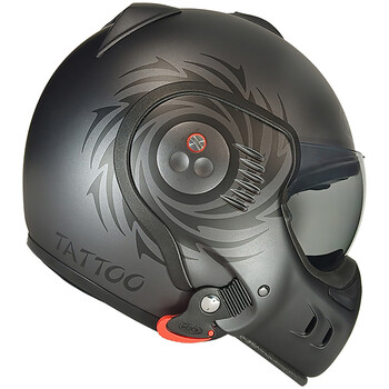 Casque Boxer V8 S Tattoo Graphite Roof