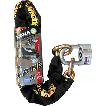 Chaîne 120 cm Antivol + U 69 mm - SRA Xena