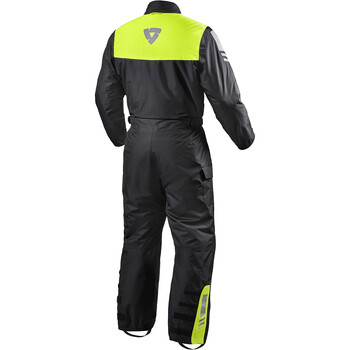 Combinaison de pluie Moto RST Waterproof noir/jaune fluo taille XL homme