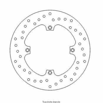 Disque de frein Honda DIS1317W Sifam