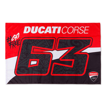 Drapeau Ducati Bagnaia 63 VR46