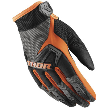 Gants cross enfant de la marque THOR, dispo en gris et en taille Y2XS