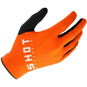 Gants moto cross enfant Shot RAW KID ORANGE - IXTEM MOTO