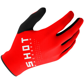 Gants Moto Enfant Macna Street R Noir-Blanc-Rouge - 10% de réduction