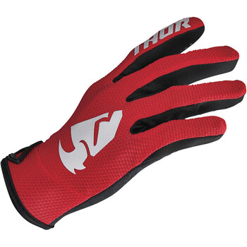 Gants Moto Enfant Macna Street R Noir-Blanc-Rouge - 10% de réduction