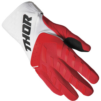 Gants enfant ROUGE THOR Sector taille YS pour quad et moto cross