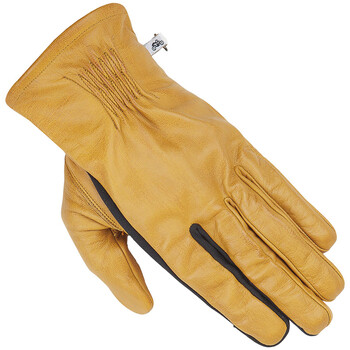 Gants Helstons Glory hiver cuir marron, gants moto vintage