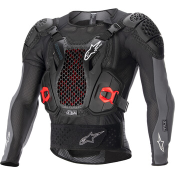  Moto Armure Gilet de Protection avec Protection de La Poitrine  et Dos Veste Armure Moto Équipement de Moto Cross Scooter VTT Enduro Homme  ou Femme Red,2XL