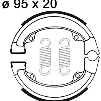 Machoires de frein LMS801 AP Racing