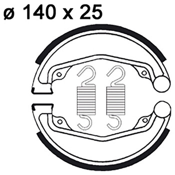 Machoires de frein LMS813 AP Racing