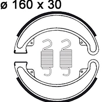 Machoires de frein LMS814 AP Racing