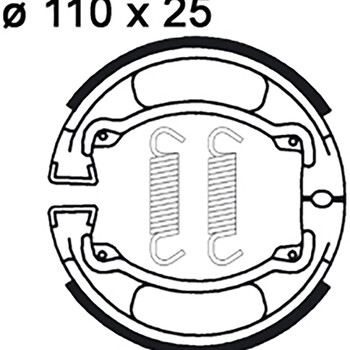 Machoires de frein LMS822 AP Racing