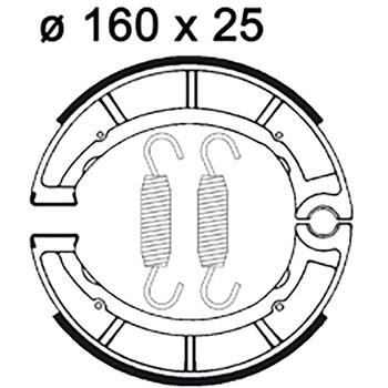 Machoires de frein LMS825 AP Racing