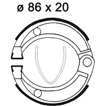 Machoires de frein LMS833 AP Racing