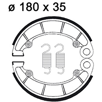 Machoires de frein LMS836 AP Racing