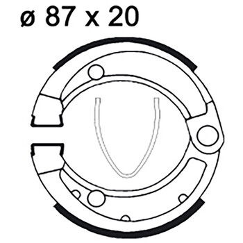 Machoires de frein LMS838 AP Racing