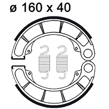 Machoires de frein LMS849 AP Racing