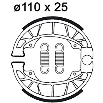 Machoires de frein LMS918 AP Racing