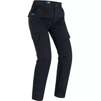 Pantalon Moto Femme - Jeans Extensible (97% Coton, 3% élasthanne) - Imperméable, Respirant - Avec Protections Genoux/hanches Amovibles
