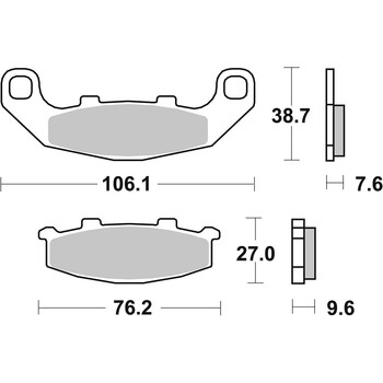 Plaquettes de frein 615LF /EBC FA141SSUP SBS