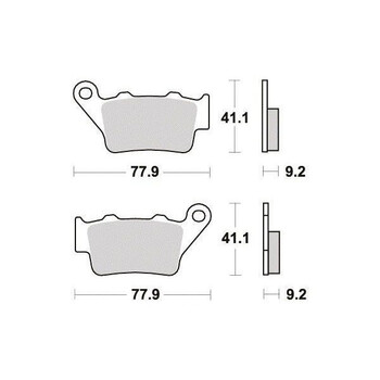 Plaquettes de frein S1080N Sifam