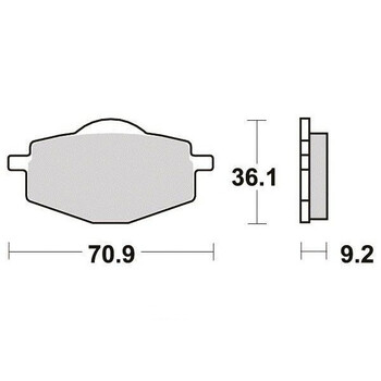 Plaquettes de frein S1081N Sifam