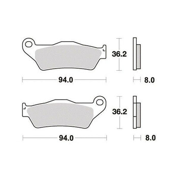 Plaquettes de frein S1082N Sifam