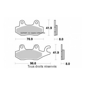 Plaquettes de frein S1085N Sifam