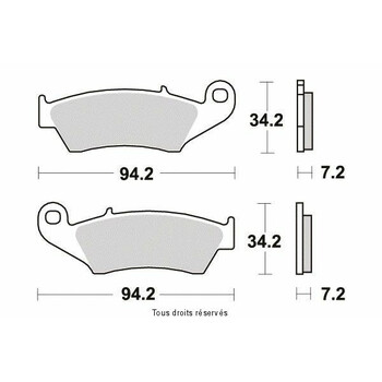 Plaquettes de frein S1098N Sifam