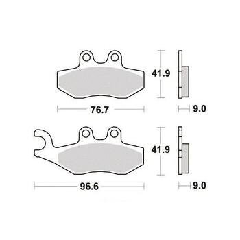 Plaquettes de frein S1118N Sifam