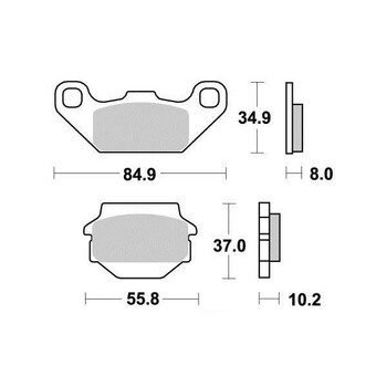 Plaquettes de frein S1332N Sifam