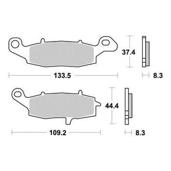 Plaquettes de frein S1352N Sifam