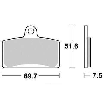 Plaquettes de frein S9021N Sifam