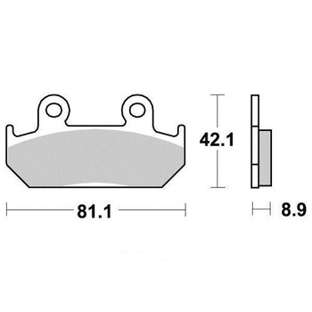 Plaquettes de frein S1051N Sifam