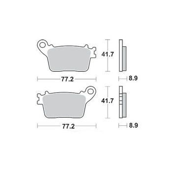 Plaquettes de frein S1174N Sifam