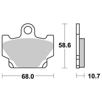 Plaquettes de frein S1038N Sifam