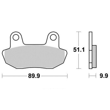 Plaquettes de frein S1130N Sifam